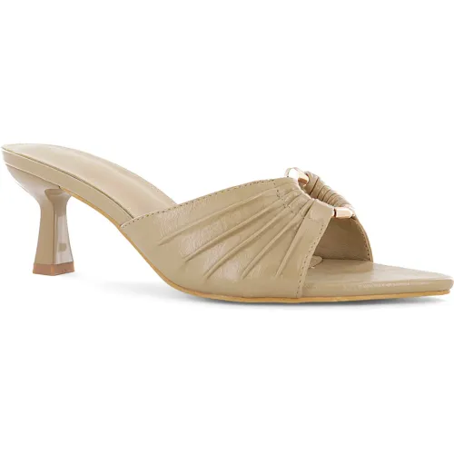Impuls Sandalias Taco Mujer Jennie05 Beige