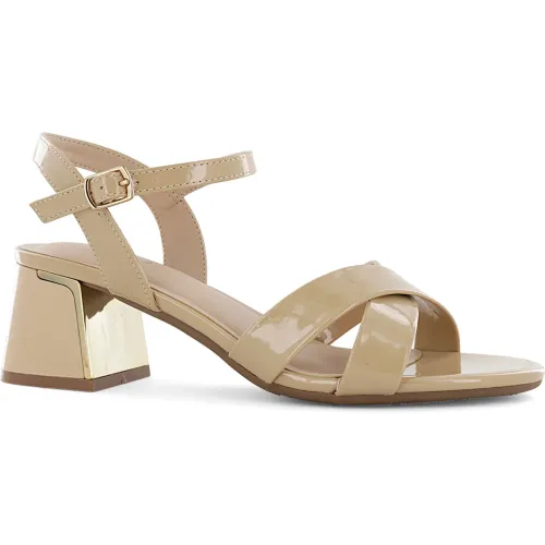 Impuls Sandalias Taco Mujer Jennie07 Beige