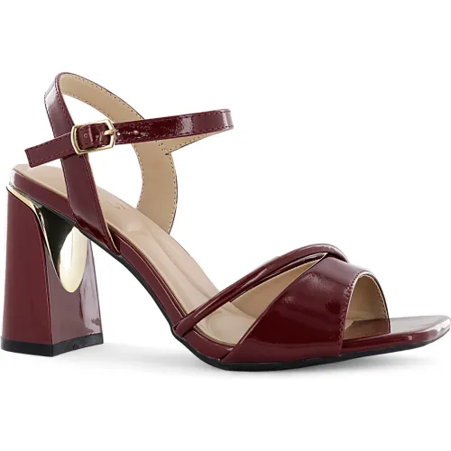 Impuls Sandalias Taco Mujer Jennie09 Rojo