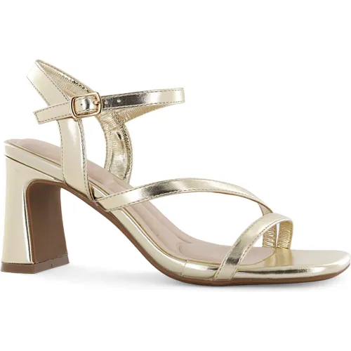 Impuls Sandalias Taco Mujer Rose01 Oro