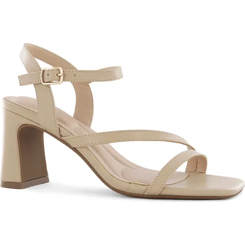 Impuls Sandalias Taco Mujer Rose02 Beige