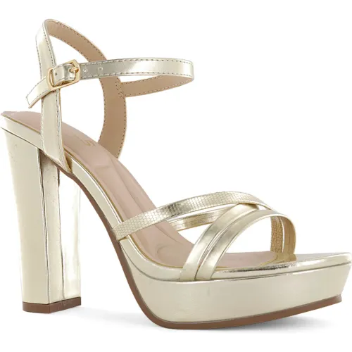 Impuls Sandalias Taco Mujer Rose05 Oro