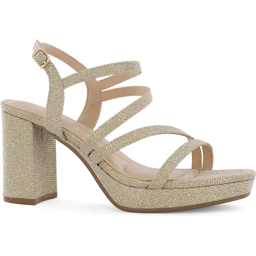 Impuls Sandalias Taco Mujer Rose06 Oro