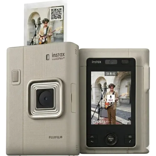 FUJIFILM Cámara Instax Fujifilm Hibrida Mini Liplay Plus Sand Beige