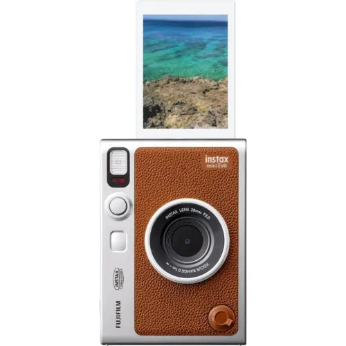 FUJIFILM Cámara Instax Fujifilm Hibrida Mini Evo Brown