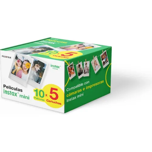 FUJIFILM Combo: Mini Instax Fujifilm 05 Cartuchos 10f