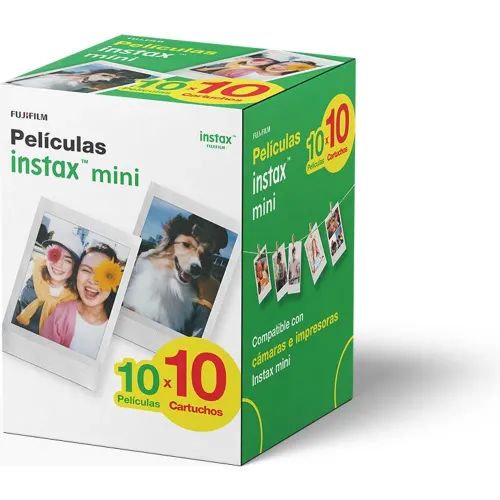 FUJIFILM Combo: Mini Instax Fujifilm 10 Cartuchos 10f