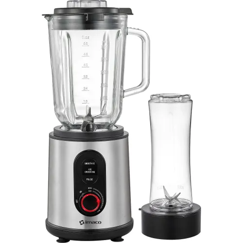 Imaco Licuadora Acero 1.5 Litros 1200w V/V + Vaso To Go Bls1260 Imaco