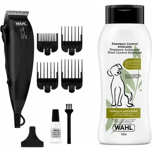 WAHL Combo Wahl Cortadora Pet Clipper Kit 9 Piezas 09653-718 + Shampoo Fórmula Anticaída