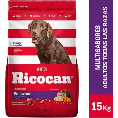 Ricocan Ricocan Multisabores Adultos Todas Las Razas 15kg