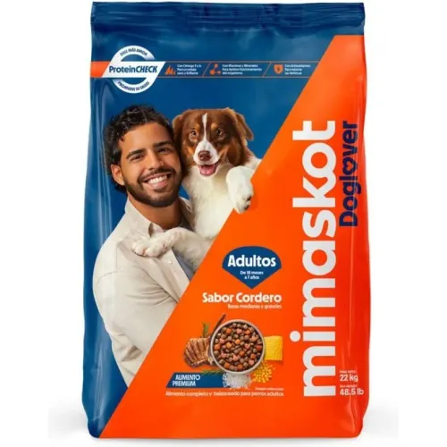MIMASKOT Mimaskot Alimento Para Perros Adultos Cordero Razas Med/Gran 22kg