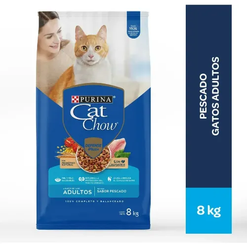 Cat Chow Alimento De Gato Cat Chow Adultos Pescado 8kg