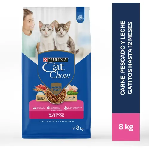 Cat Chow Comida Para Gato Cat Chow Gatitos 8kg