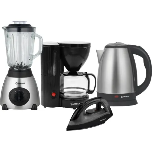 Imaco Cuatricombo Licuadora + Cafetera + Hervidor + Plancha Imaco