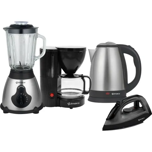Imaco Cuatri-Combo Licuadora + Hervidor + Cafetera + Plancha Imaco