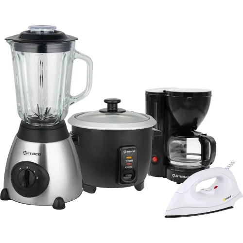 Imaco Cuatricombo Licuadora + Olla + Cafetera + Plancha Imaco