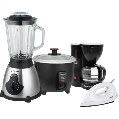Imaco Cuatricombo Licuadora + Olla + Cafetera + Plancha Imaco