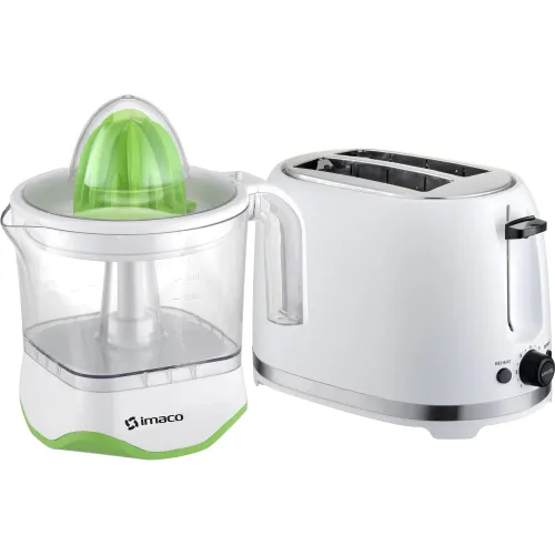 Imaco Combo Exprimidor De Cítricos 1 Litro + Tostadora 2 Panes Imaco