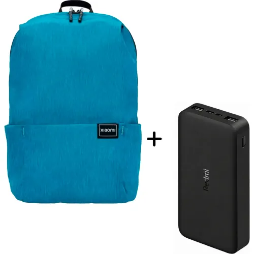 XIAOMI Combo Xiaomi Mochila Casual Daypack 10l+ Power Bank Xiaomi 20000mah 18w