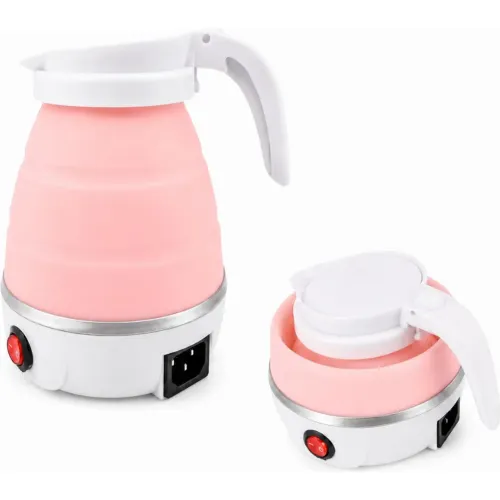 GENERICO Hervidor Eléctrico Portátil Automático Plegable - Rosada