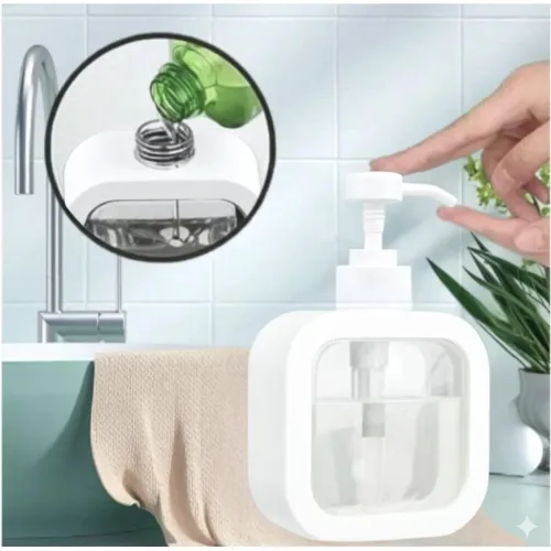 GENERICO Dispensador De Jabón Líquido Cremas Estilo Moderno - Blanco