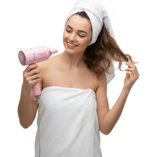 GENERICO Secadora De Cabello Profesional Plegable Re-2032 De 1200w - Rosado
