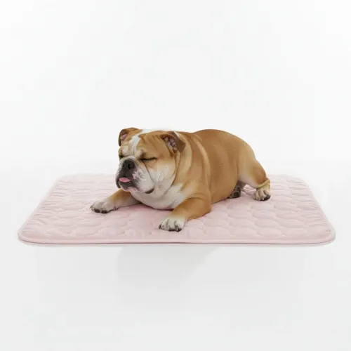 GENERICO Manta Refrescante Para Mascotas Alfombrilla De Enfriamiento Para Perros 70x100cm - Rosado