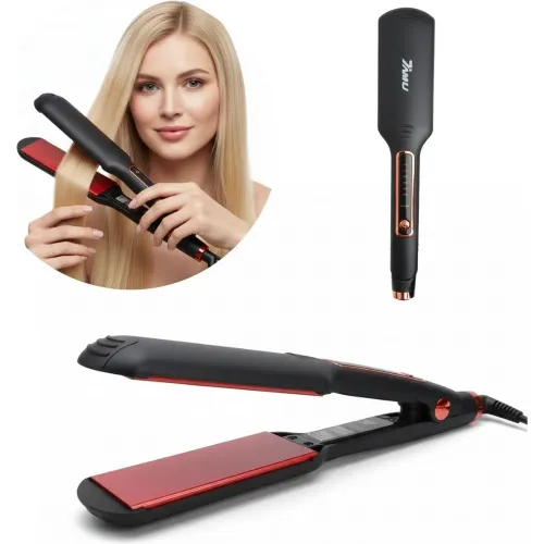 GENERICO Plancha De Pelo Alisador Profesional Para Cabello Cerámica 220°c - Negro