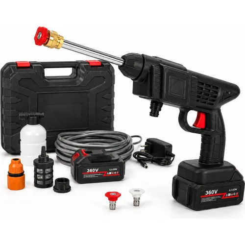GENERICO Hidrolavadora Alta Presión Inalámbrica 360vf Doble Batería Recargable Auto Hidrojet