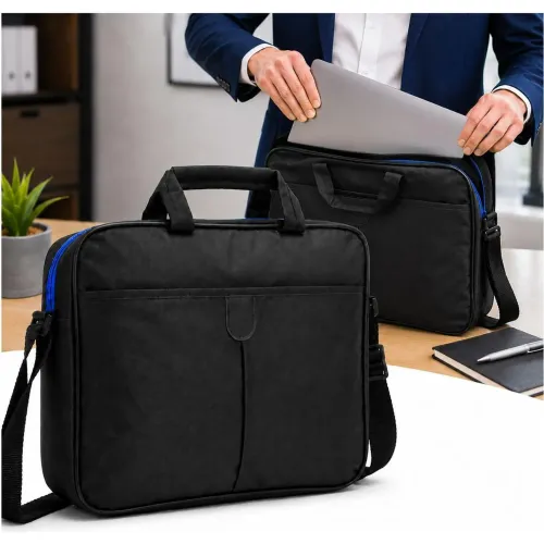 GENERICO Maletín Porta Laptop 15.6 Con Correa Ajustable Y Bolsillo Frontal Multifuncional