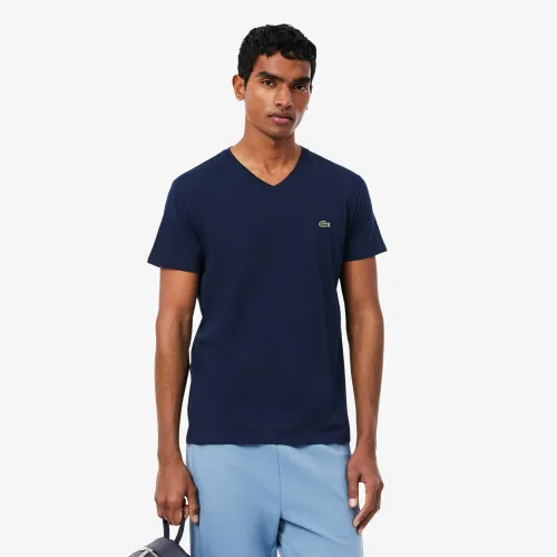 LACOSTE Polo Casual Hombre Con Cuello V De Algodon Pima Ligero