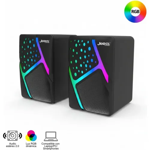 GENERICO Parlantes X2 Portátil S-527 Para Pc Laptop Gamer Rgb 2.0