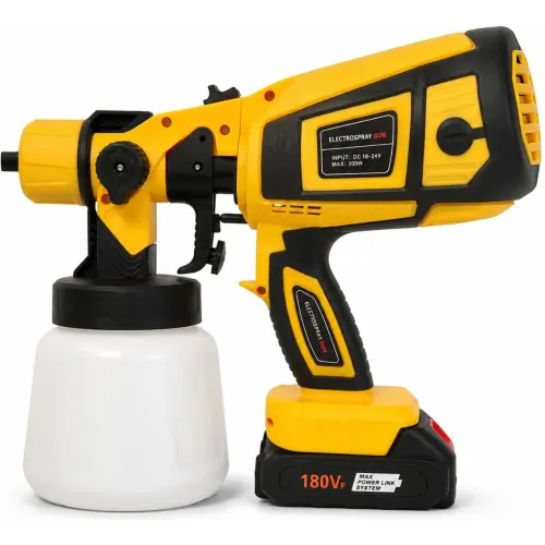 GENERICO Pistola Para Pintar Cn-6000d Inalámbrica Recargable 180vf Pulverizador 200w