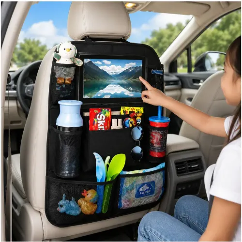 GENERICO Organizador Multifuncional Para Asiento De Auto Con Porta Tablet Y Múltiples Bolsillos
