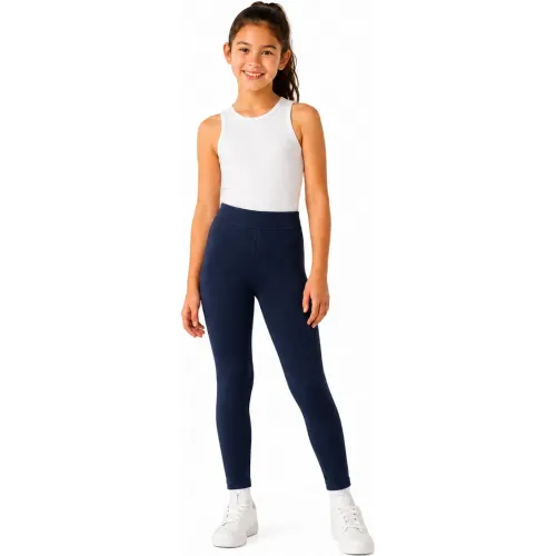GENERICO Pantalón Leggings Calentador Térmico Panty Leggins Para Niña Talla Xl - Azul Marino