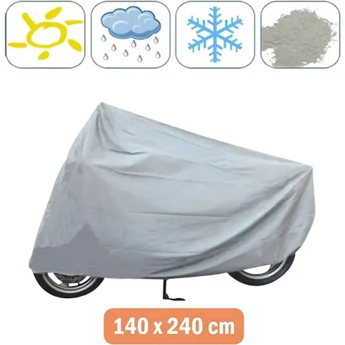 GENERICO Forro Funda Cobertor De Moto Impermeable Protector Xl 140x240cm