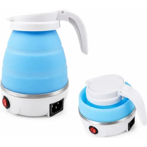 GENERICO Hervidor Eléctrico Portátil Automático Plegable - Celeste