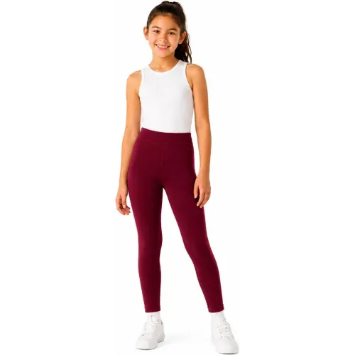 GENERICO Pantalón Leggings Calentador Térmico Panty Leggins Para Niña Talla L - Guinda