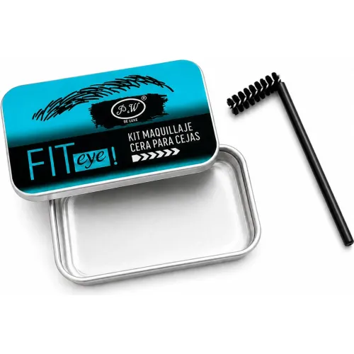 GENERICO Kit Cera Para Cejas Fit Eye P&w 10g Con Cepillo Aplicador 90° Fijación Y Moldeado