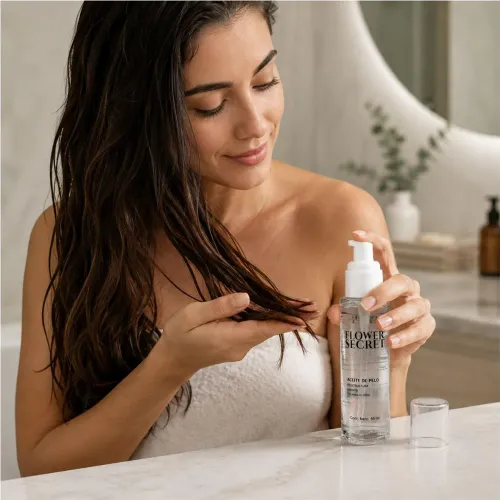 GENERICO Aceite Capilar De Coco Flower Secret 60ml Anti-Frizz Hidrata Suaviza Y Restructura