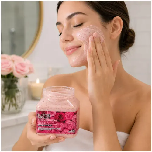 GENERICO Crema Exfoliante Corporal Js16-D Flower Secret Rosas 300 Ml