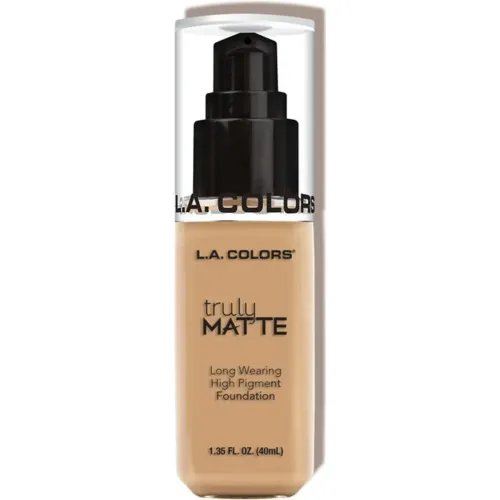 L.A. COLORS Base De Maquillaje Liquida Truly Matte Liquid Foundation-Natural