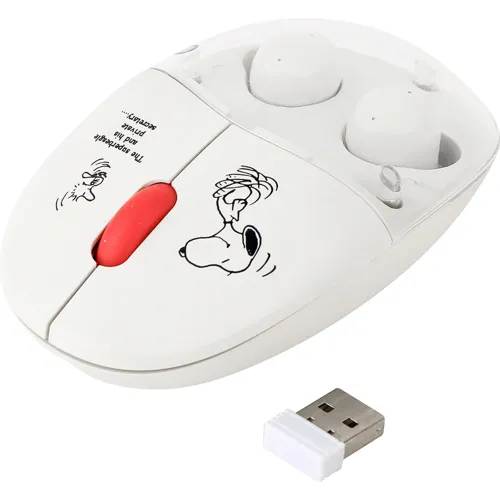 SNOOPY Mouse + Auricular 2 En 1 Snoopy Drm1021