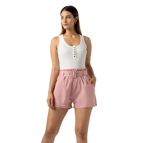 INDEMA Polo De Hilo Sin Mangas Mujer Blanco