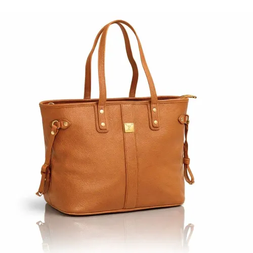 INDEMA Bolso Cartera Mujer Tote Bag Amplio Y Cómodo - Camel
