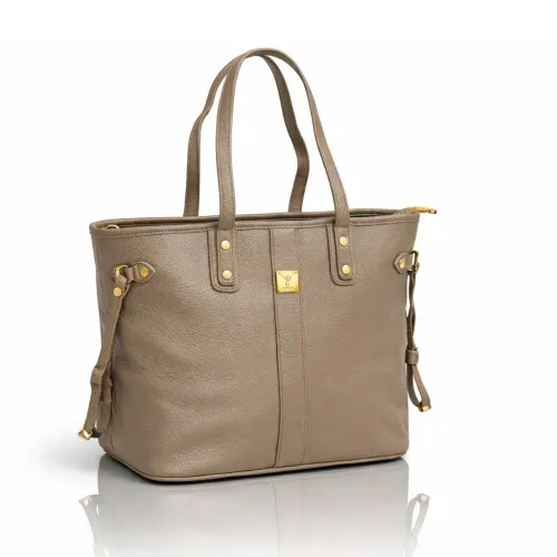 INDEMA Bolso Cartera Mujer Tote Bag Amplio Y Cómodo - Topo