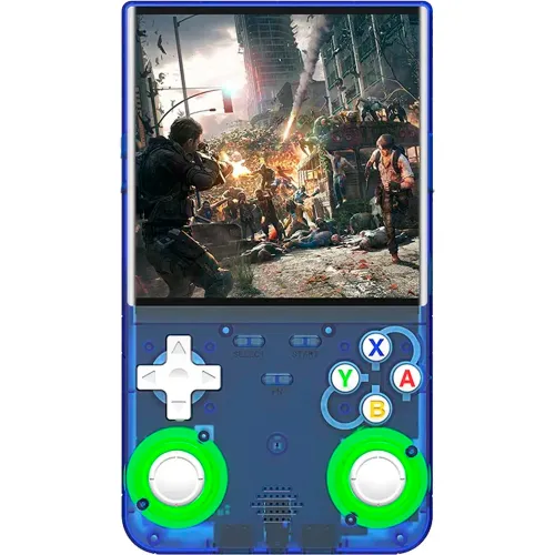 GENERICO Mini Consola Retro R36 Ultra Azul 64gb + Estuche Negro