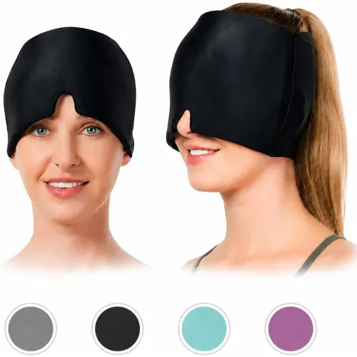 GENERICO Gorro Terapéutico De Gel Frío Y Calor Relajación 360° Para Migraña Dolor De Cabeza Color Aleatorio