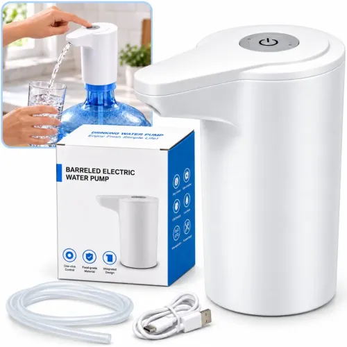 GENERICO Dispensador Eléctrico De Agua Recargable Usb Yp-02 Para Bidón Con Botón One Touch