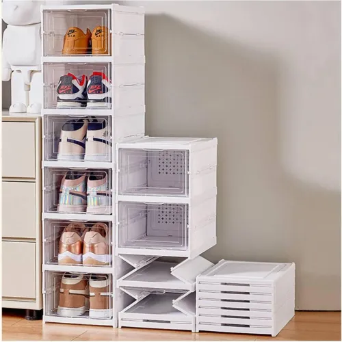 GENERICO Organizador Zapatera De 6 Niveles Plegable Acrílico